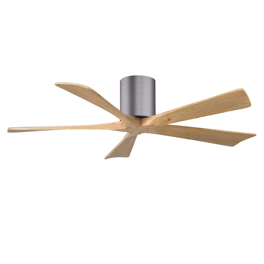 Matthews Fan Irene-5H 5 Blade 52" Ceiling Fan, Pewter/Maple Tone - IR5H-BP-LM-52