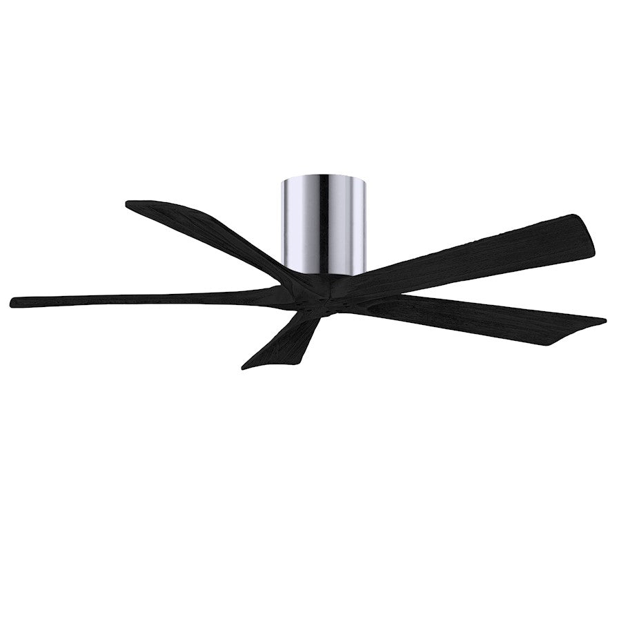 Matthews Fan Company Irene 5H 52" Ceiling Fan, Chrome/Black - IR5H-CR-BK-52