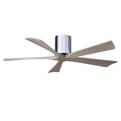 Matthews Fan Irene-5H 5 Blade 52" Ceiling Fan, Chrome/Gray Ash - IR5H-CR-GA-52