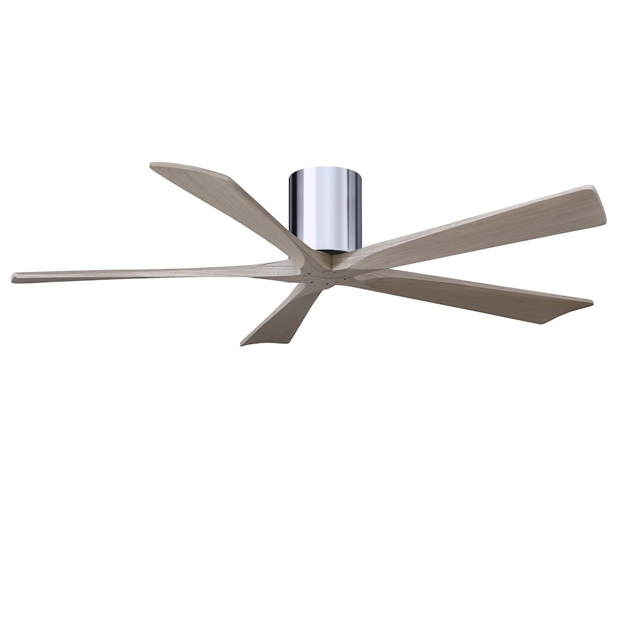 Matthews Fan Irene-5H 5 Blade 60" Ceiling Fan, Chrome/Gray Ash - IR5H-CR-GA-60