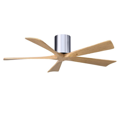 Matthews Fan Irene-5H 5 Blade 52" Ceiling Fan, Chrome/Maple - IR5H-CR-LM-52