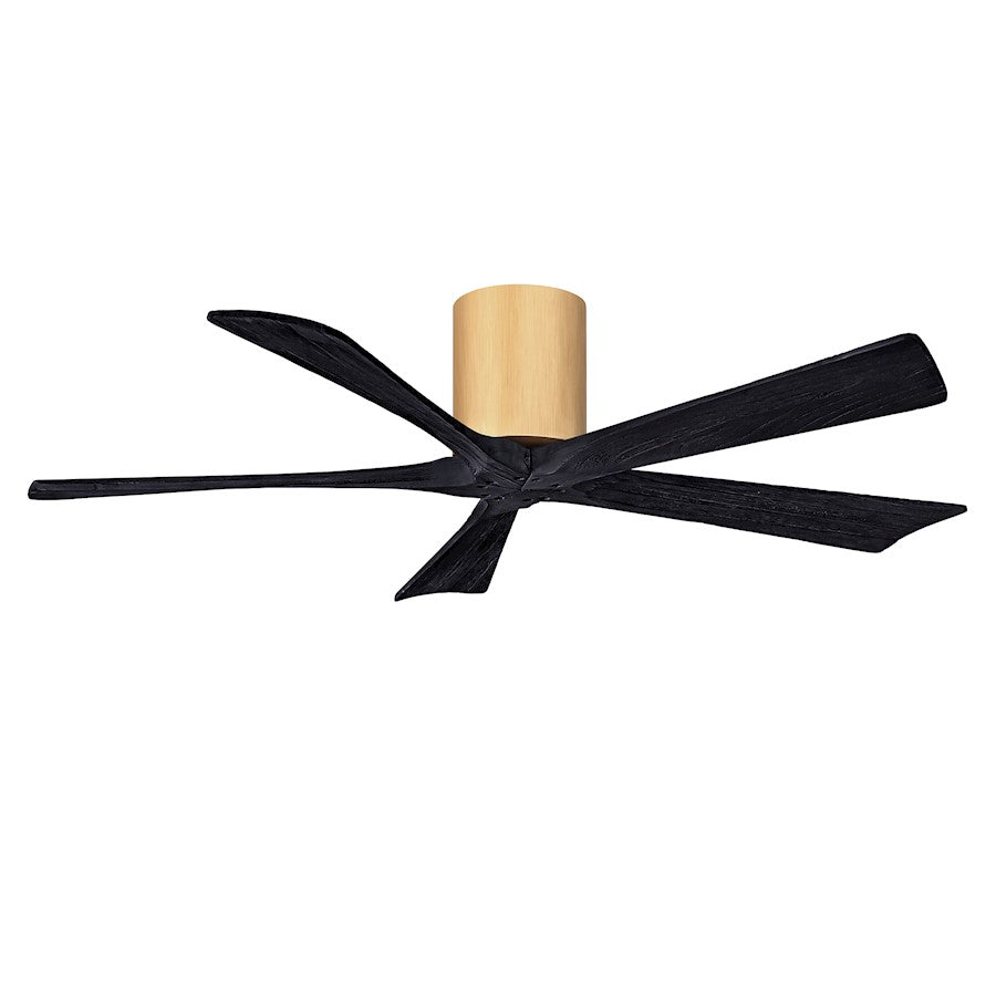 Matthews Fan Irene-5H 5 Blade 52" Ceiling Fan, Maple/Matte Black - IR5H-LM-BK-52