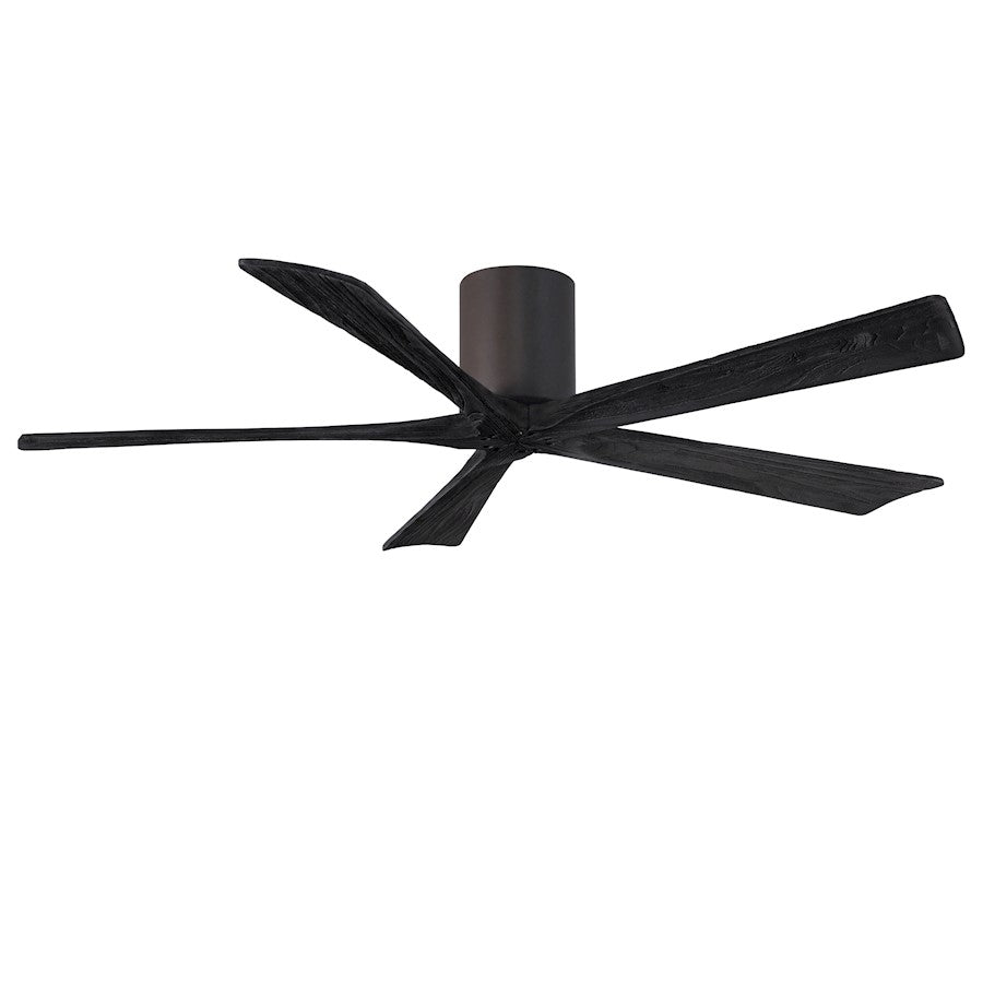 Matthews Fan Company Irene 5H 60" Ceiling Fan, Bronze/Black - IR5H-TB-BK-60