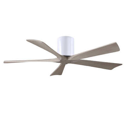 Matthews Fan Irene-5H 5 Blade 52" Ceiling Fan, White/Gray Ash - IR5H-WH-GA-52