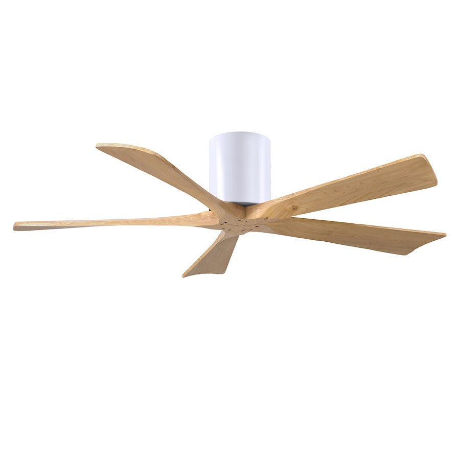 Matthews Fan Irene-5H 5 Blade 52" Ceiling Fan, White/Maple Tone - IR5H-WH-LM-52