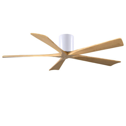 Matthews Fan Irene-5H 5 Blade 60" Ceiling Fan, White/Maple Tone - IR5H-WH-LM-60