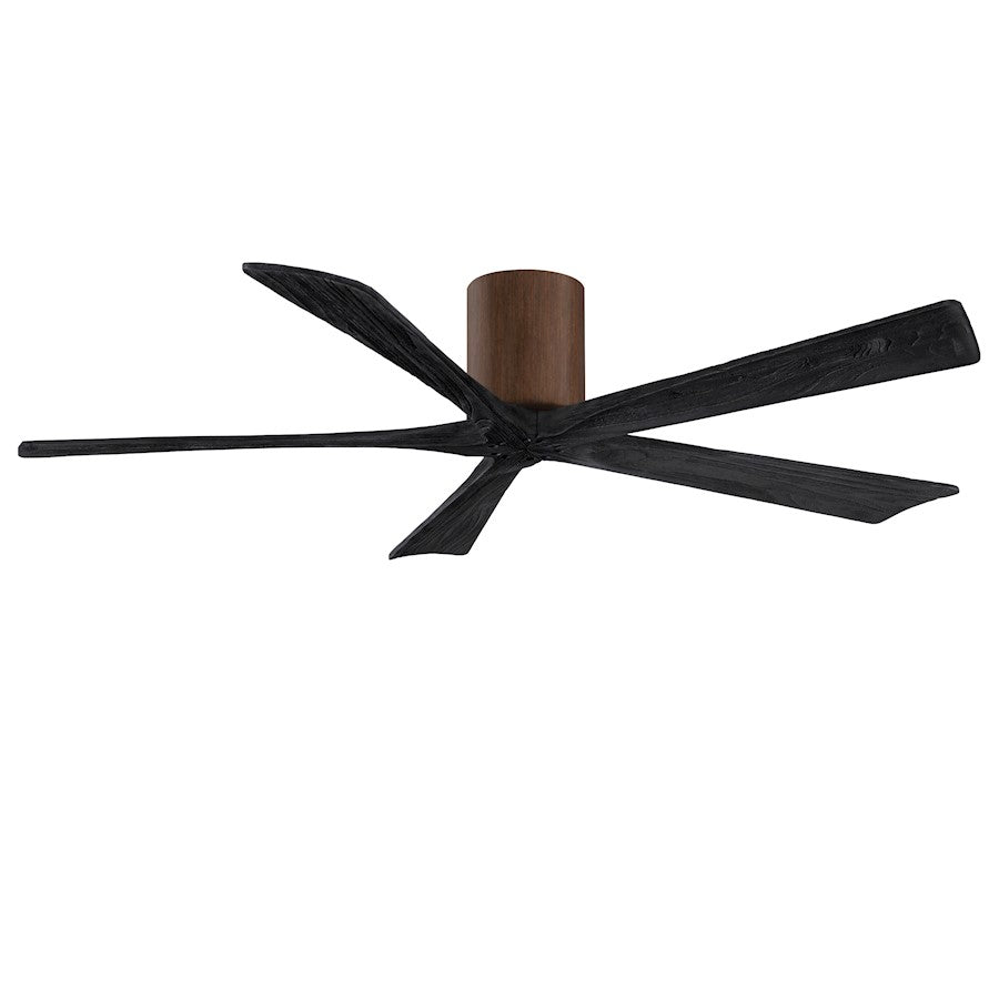 Matthews Fan Company Irene 5H 60" Ceiling Fan, Walnut/Black - IR5H-WN-BK-60
