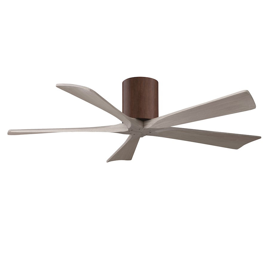 Matthews Fan Irene-5H 5 Blade 52" Ceiling Fan, Walnut/Gray Ash - IR5H-WN-GA-52