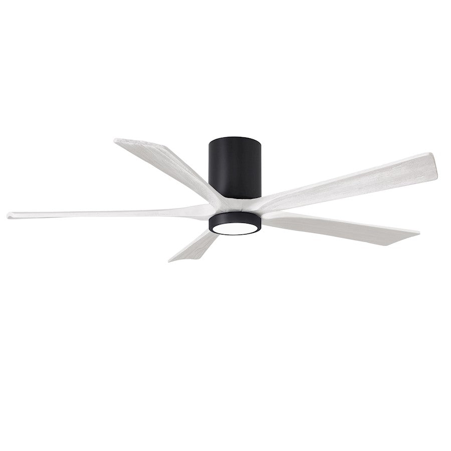 Matthews Fan Company Irene 5HLK 60" Ceiling Fan, Black/White - IR5HLK-BK-MWH-60