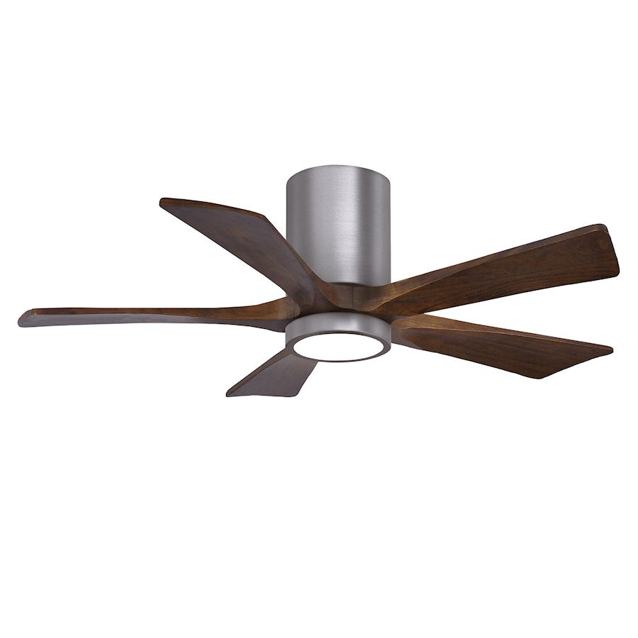 Matthews Fan Irene-5HLK 1 5 Blade 42" Ceiling Fan, Pewter/Wal - IR5HLK-BP-WA-42