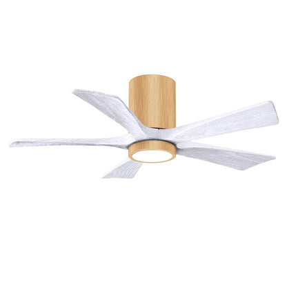 Matthews Fan Irene-5HLK 1 5 Blade 42" Ceiling Fan, Maple/WH - IR5HLK-LM-MWH-42