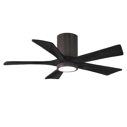 Matthews Fan Company Irene 5HLK 42" Ceiling Fan, Bronze/Black - IR5HLK-TB-BK-42