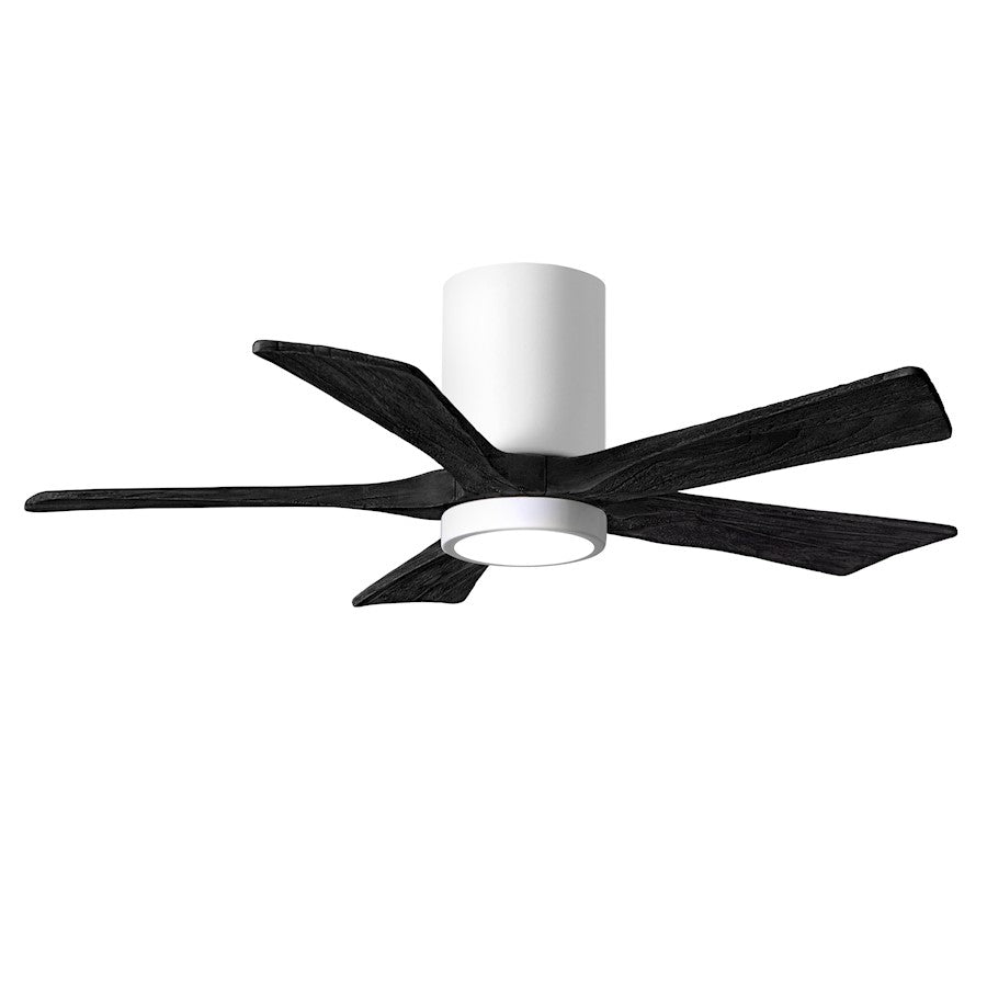 Matthews Fan Company Irene 5HLK 42" Ceiling Fan, Gloss/Black - IR5HLK-WH-BK-42