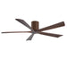 Matthews Fan Co. Irene-5HLK 60" 5 Blade LED Ceiling Fan, WN/WN - IR5HLK-WN-WA-60