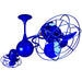 Matthews Fan Co. Italo Ventania Rotational Ceiling Fan, SF/Metal - IV-BLUE-MTL