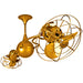 Matthews Fan Co. Italo Ventania Rotational Ceiling Fan, Ouro/Metal - IV-GOLD-MTL