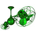 Matthews Fan Co. Italo Ventania Rotational Ceiling Fan, ES/Metal - IV-GREEN-MTL