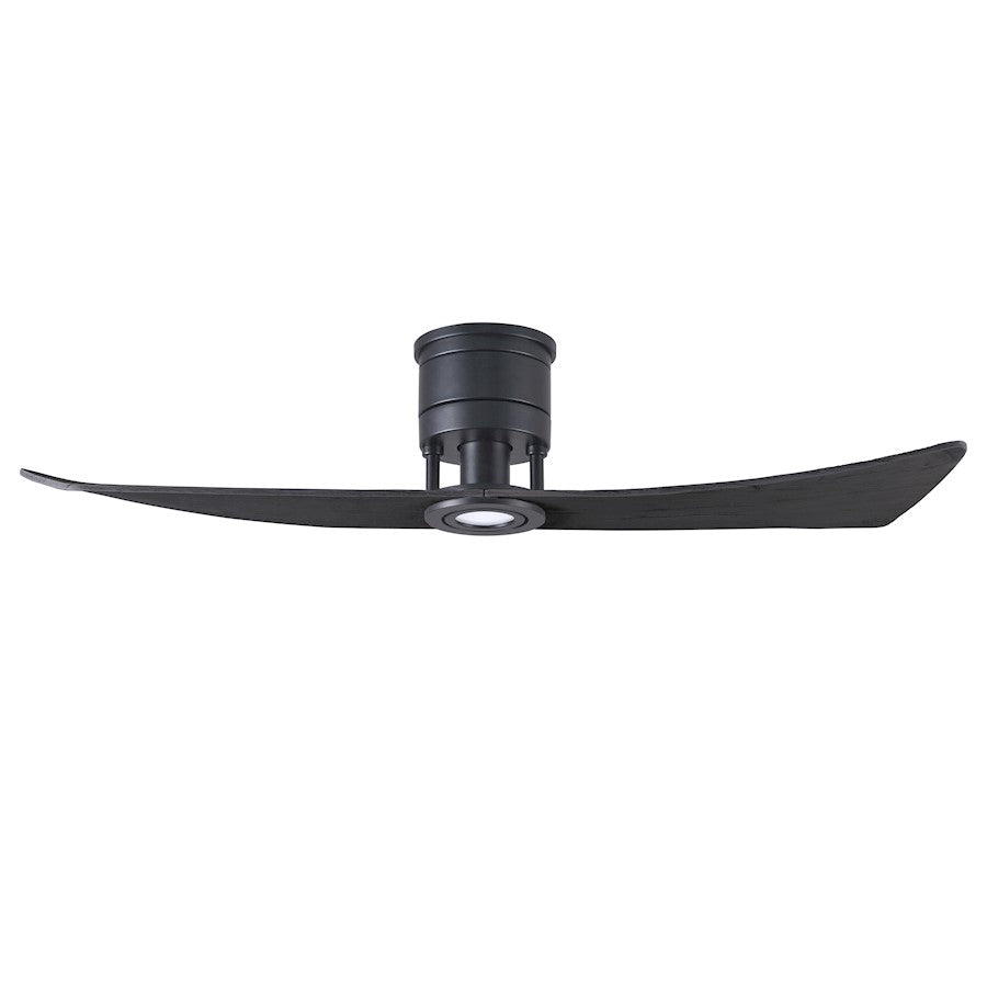 Matthews Fan Company Lindsay LED Ceiling Fan, Matte Black/Matte Black - LW-BK-BK