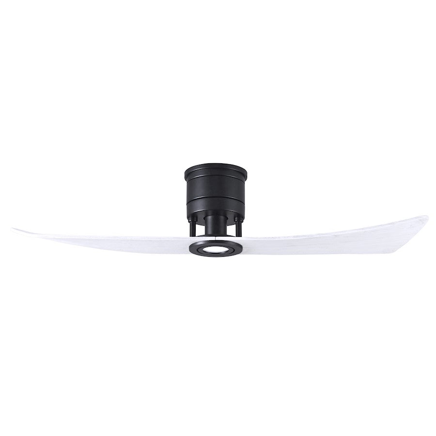 Matthews Fan Company Lindsay LED Ceiling Fan, Black/White - LW-BK-MWH