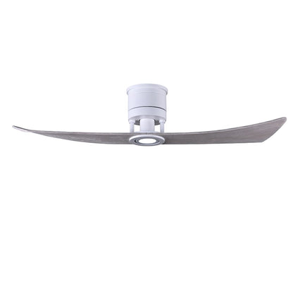 Matthews Fans Lindsay 1 Light LED Ceiling Fan, White/Barnwood Blades - LW-MWH-BW