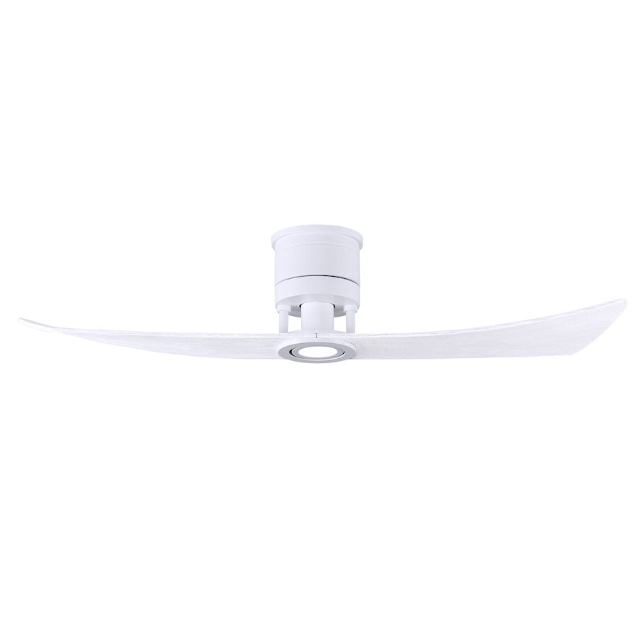 Matthews Fan Company Lindsay LED Ceiling Fan, White/White Blades - LW-MWH-MWH