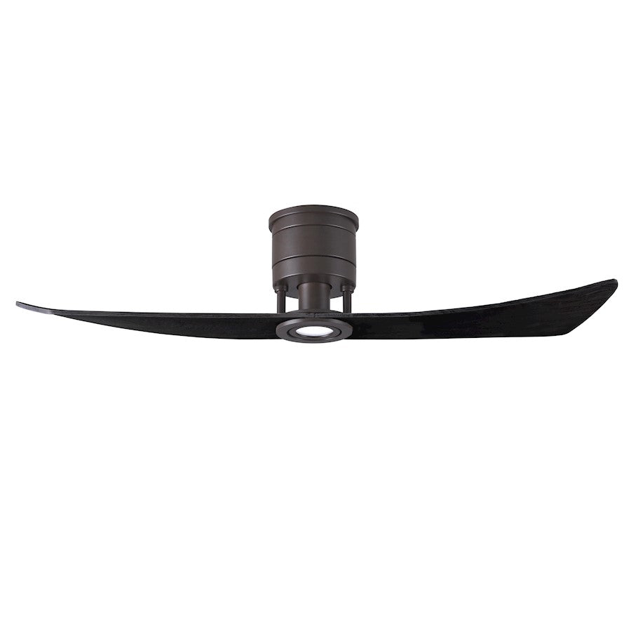 Matthews Fan Company Lindsay LED Ceiling Fan, Textured Bronze/Black - LW-TB-BK