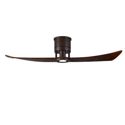 Matthews Fans Lindsay 1 Light LED Ceiling Fan, Textured Bronze/Walnut - LW-TB-WA