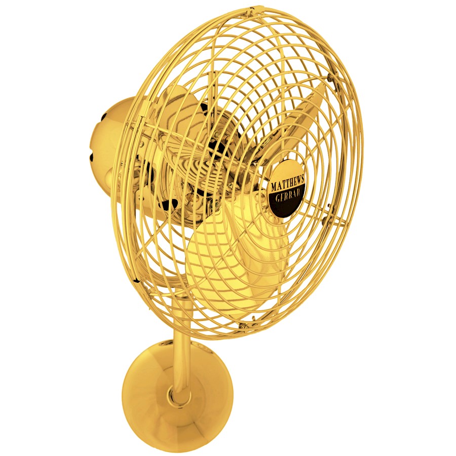 Matthews Fan Co. Michelle Parede Directional Wall Fan, Ouro/Metal - MP-GOLD-MTL