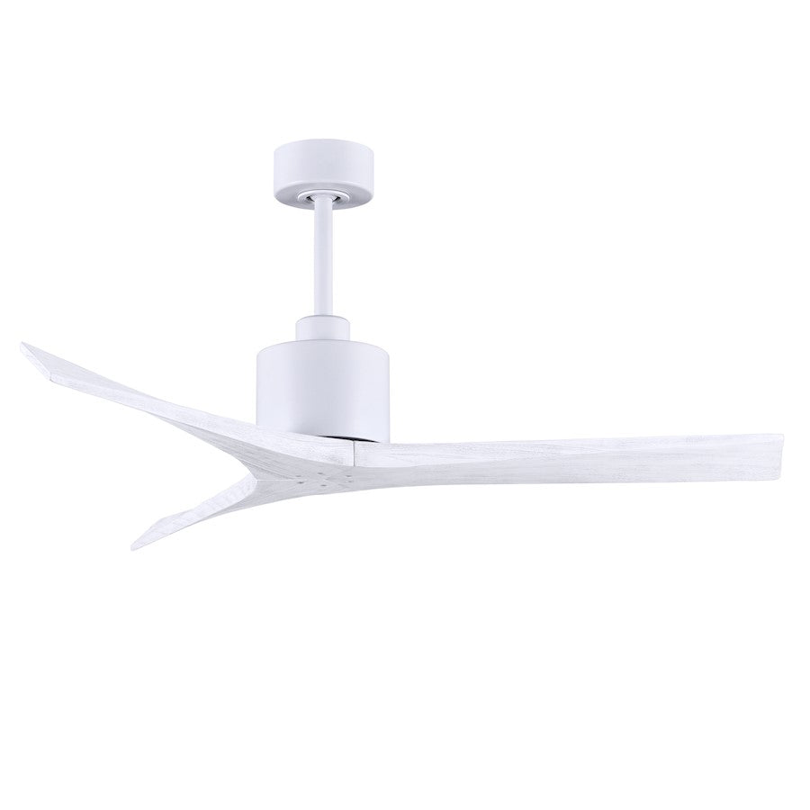 Matthews Fan Company Mollywood 52" Ceiling Fan, White/White - MW-MWH-MWH-52