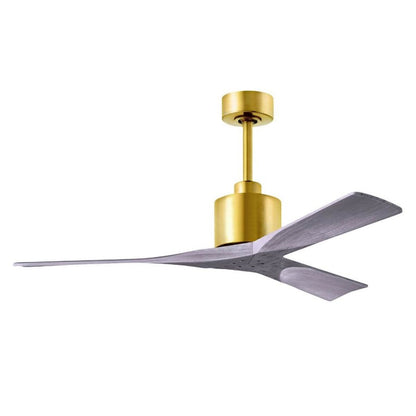 Matthews Fan Company Nan 52" -Ceiling Fan, Brass/Barnwood - NK-BRBR-BW-52