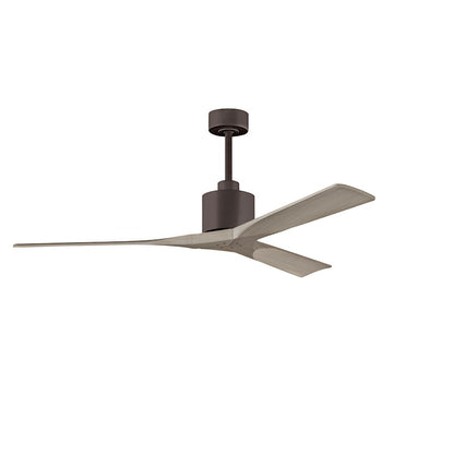 Matthews Fans Nan 60" Ceiling Fan, Textured Bronze/Gray Ash Blades - NK-TB-GA-60