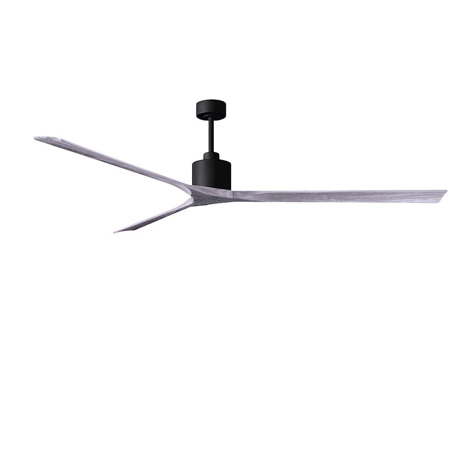 Matthews Fan Co. Nan XL 90" Ceiling Fan, Black/Barnwood Blades - NKXL-BK-BW-90