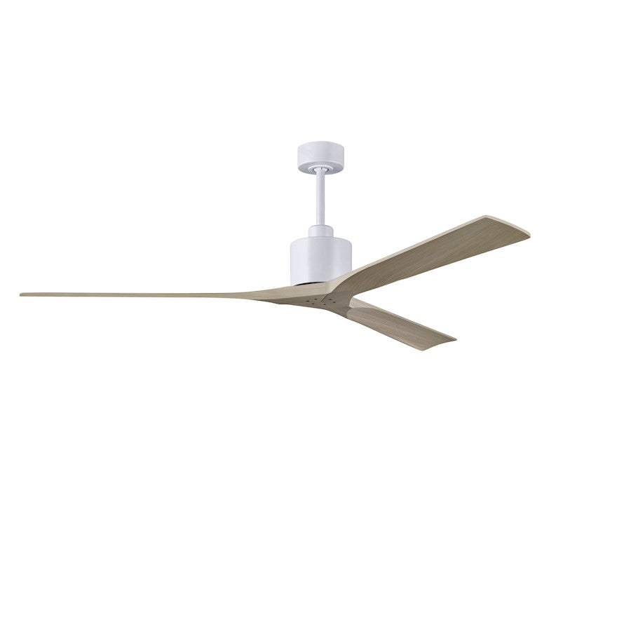 Matthews Fans Nan XL 72" Ceiling Fan, White/Gray Ash Blades - NKXL-MWH-GA-72