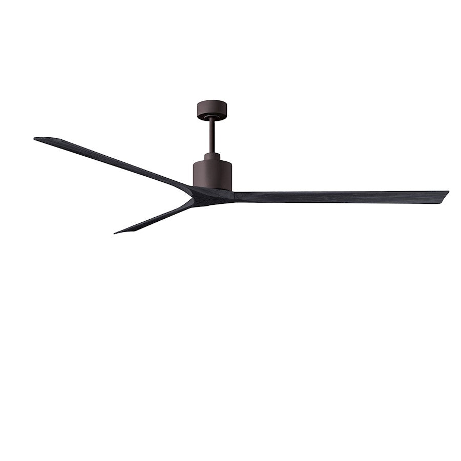 Matthews Fan Co. Nan XL 90" Ceiling Fan, Bronze/Black Blades - NKXL-TB-BK-90