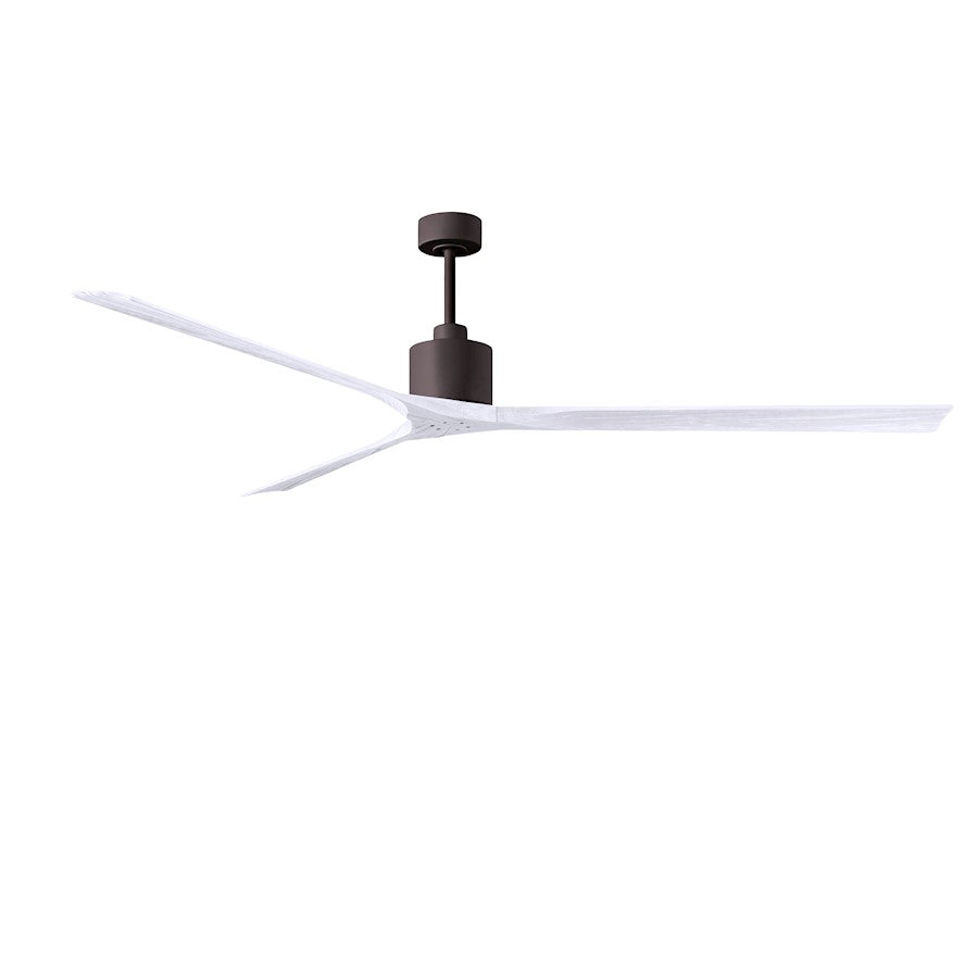 Matthews Fan Co. Nan XL 90" Ceiling Fan, Bronze/White Blades - NKXL-TB-MWH-90