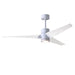 Matthews Fan Company Super Janet 52" LED Ceiling Fan, Gloss/White - SJ-WH-MWH-52