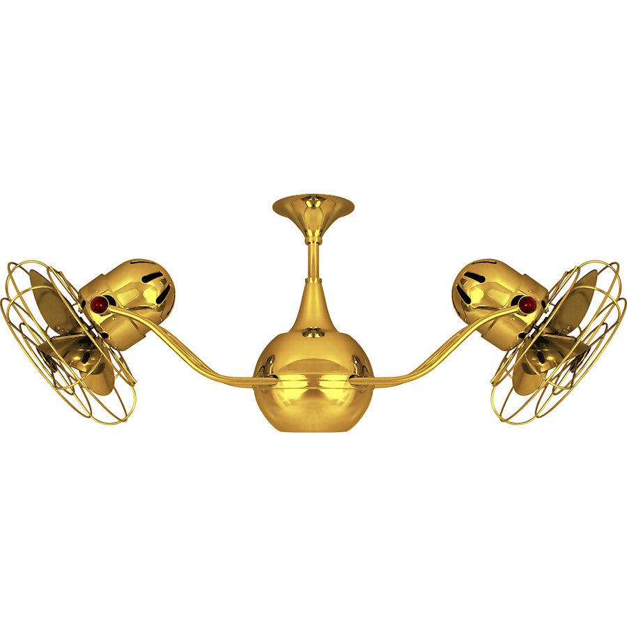 Matthews Fan Co. Vent Bettina Rotational Ceiling Fan, Ouro/Metal - VB-GOLD-MTL