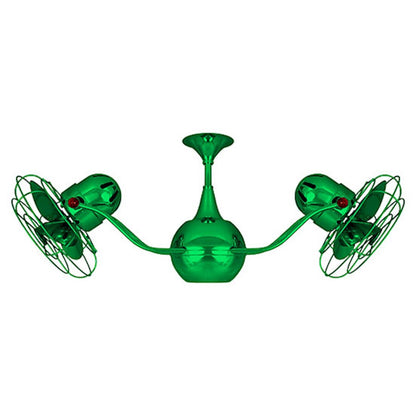 Matthews Fan Co. Vent Bettina Rotational Ceiling Fan, ES/Metal - VB-GREEN-MTL