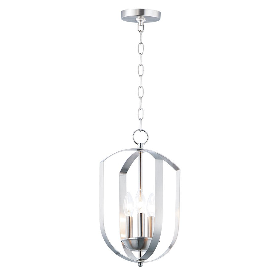 Maxim Lighting Provident 3-Light Chandelier in Satin Nickel - 10033SN