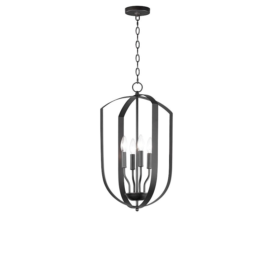 Maxim Lighting Provident 14.5" 4-Light Chandelier, Black - 10034BK