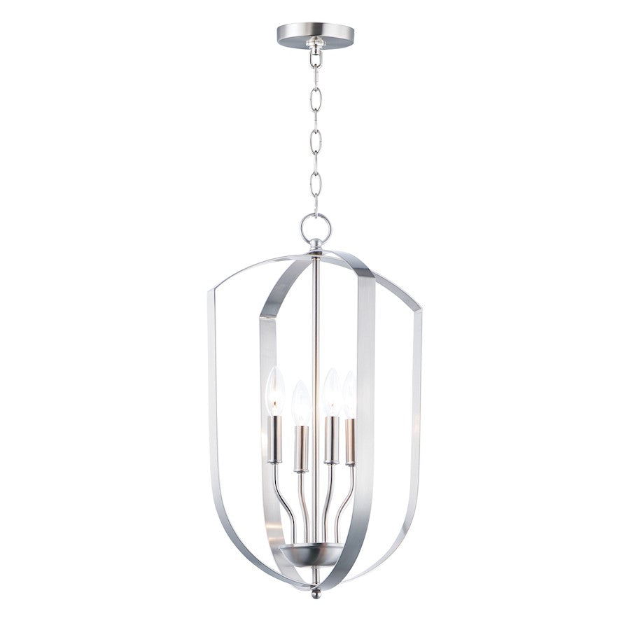 Maxim Lighting Provident 4-Light Chandelier in Satin Nickel - 10034SN