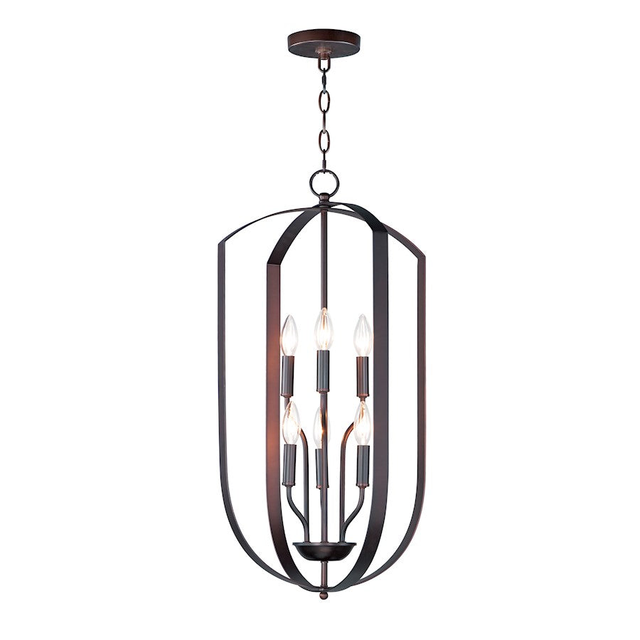 Maxim Lighting Provident 6-Light Chandelier in Oil Rubbed Bronze - 10039OI