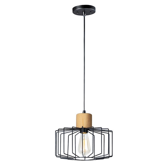 1 Light Mini Pendant, Black