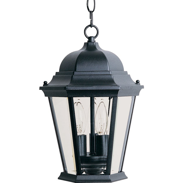 Maxim Westlake Cast 3-Light Outdoor Hanging Lantern, Black