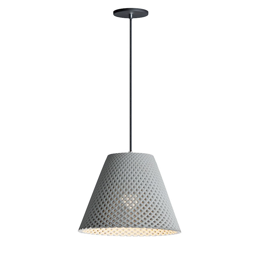 Maxim Lighting Woven 1-Light Pendant in Gray/Black - 10145GYBK