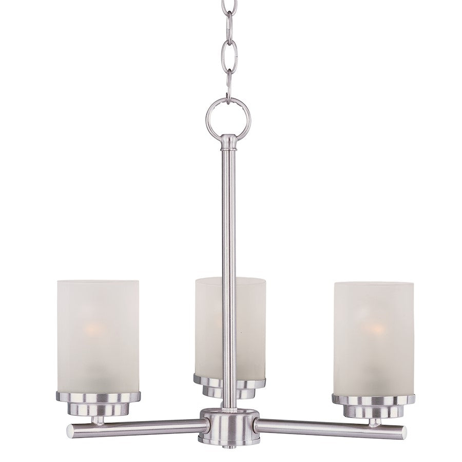 Corona Chandelier, Satin Nickel