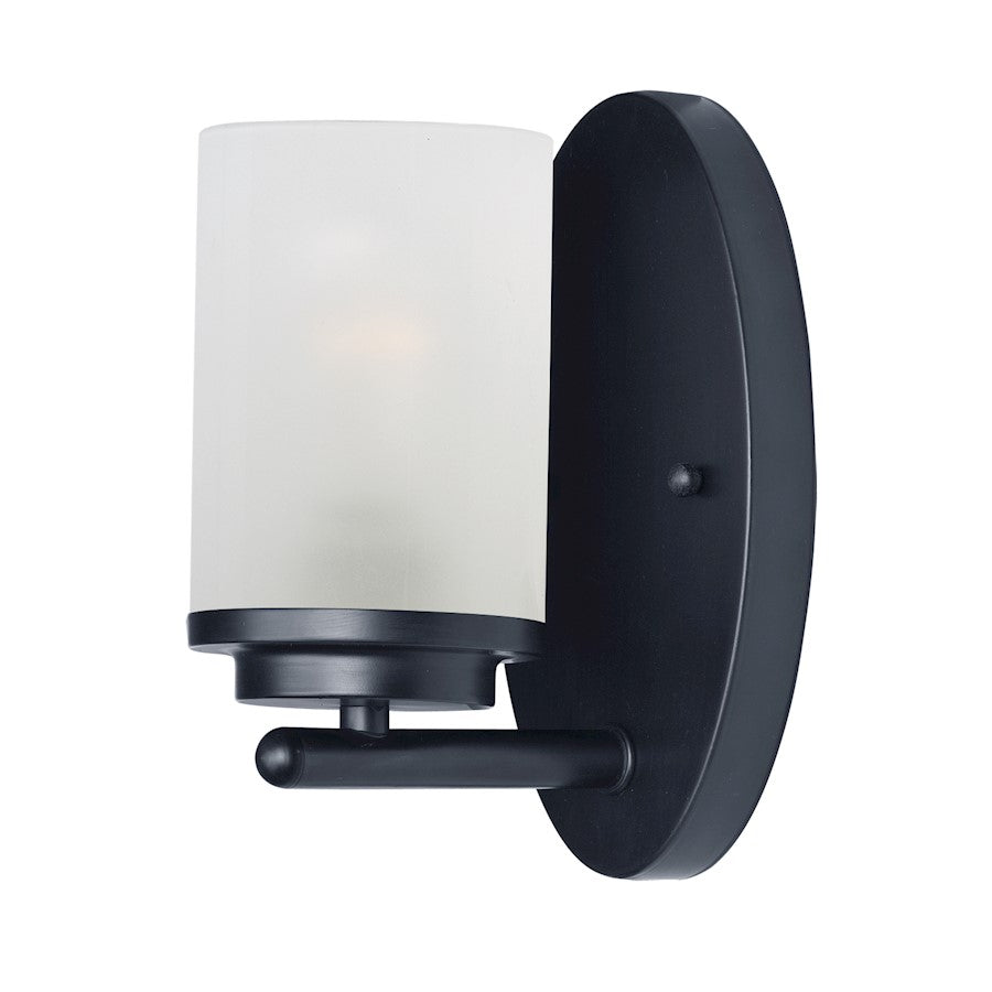 Maxim Lighting Corona 1-Light Wall Sconce, Black/Frosted - 10211FTBK