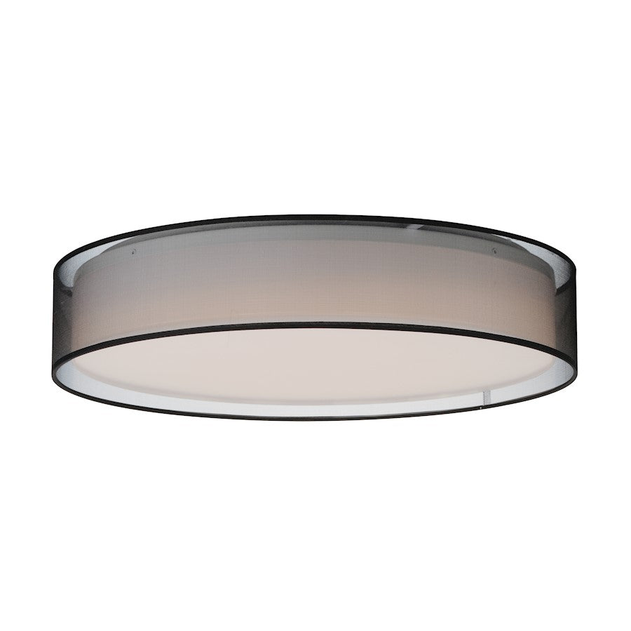 Maxim Lighting Prime 1 Light 25" LED Flush Mount, Black Organza - 10227BO