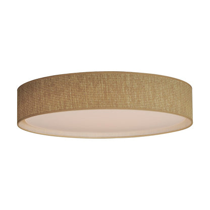 Maxim Lighting Prime 1 Light 25" LED Flush Mount, Grasscloth Fabric - 10227GC