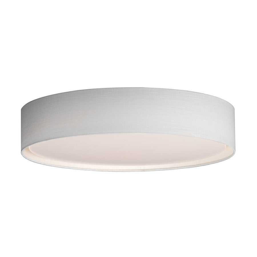 Maxim Lighting Prime 1 Light 25" LED Flush Mount, White Linen - 10227WL